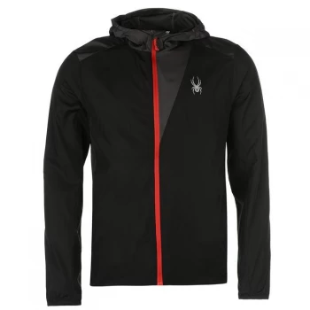 image of Spyder Alpine Full Zip Hoody Jacket Mens - Black/Grey