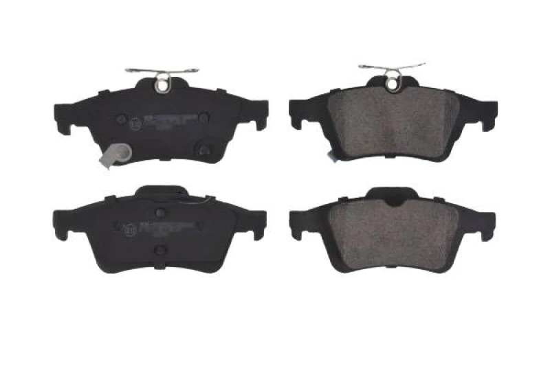 Image of SWAG 33 10 0428 Brake pad set Rear Axle, with acoustic wear warning, with anti-squeak plate Brake Pad Set,disc brake (402)