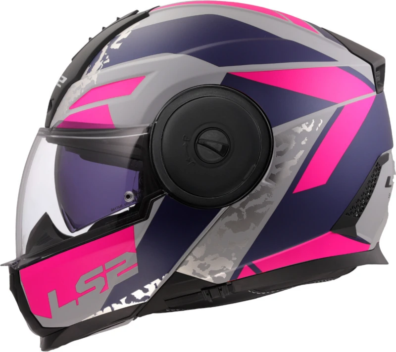 Image of LS2 FF902 Scope II Oxyd Helmet, grey-pink-blue, Size XS for Men