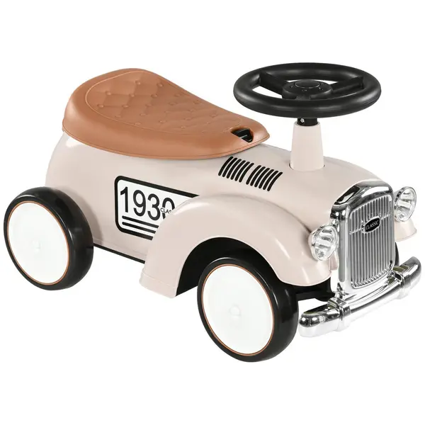 Image of AIYAPLAY Kids Ride on Sliding Car with Under Seat Storage and Safety Design White