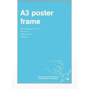 Image of White Frame A3 Styrene 29.7 x 42cm Eton