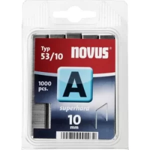 image of Type 53 fine wire staples 1000 pc(s) Novus 106442200 Dimensions (L x W) 10 mm x 11.3 mm