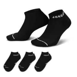 Image of Nike Everyday No-Show Socks (3 Pairs) - Black