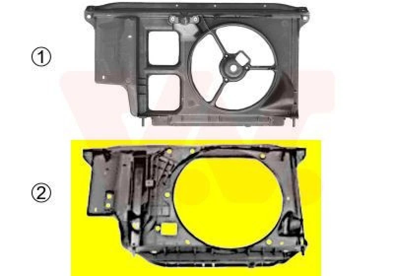 Image of VAN WEZEL Front Cowling VAN WEZEL 4028668