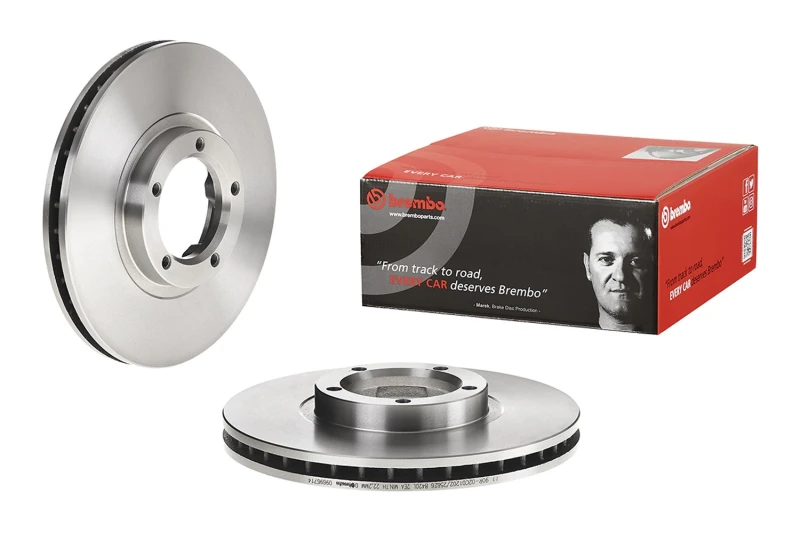 Image of BREMBO Brake disc BREMBO 09.6967.14