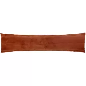 image of Empress Faux Fur Draught Excluder Rust