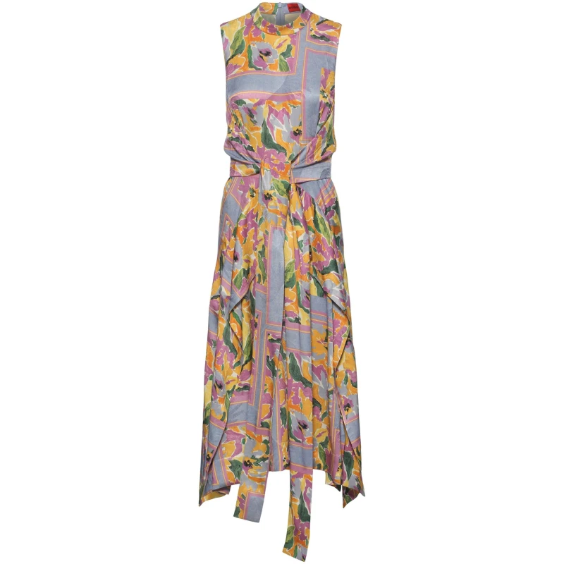 Image of Hugo Womens Kestani Wrap Dress Open Misc female 6 (XS)