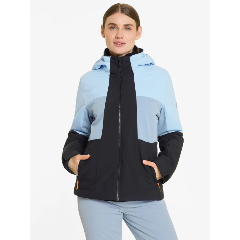 Image of Ziener Womens Tassila Weather-Resistant Insulated Ski Jacket Blue/Black female 14 (L)