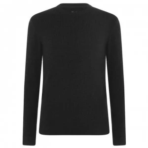 Image of Firetrap Blackseal Waffle Jumper Mens - Charcoal