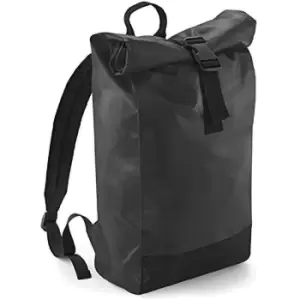 Bagbase Tarp Waterproof Roll-Top Backpack (One Size) (Black)