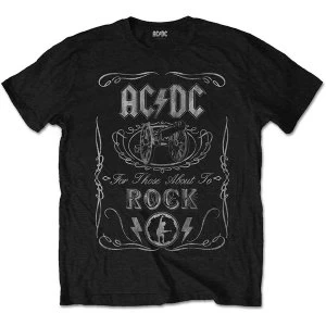 Image of AC/DC - Cannon Swig Vintage Unisex Large T-Shirt - Black