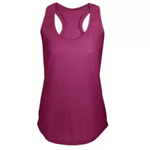 Image of SOLS Womens/Ladies Moka Plain Sleeveless Tank Top (XL) (Raspberry)