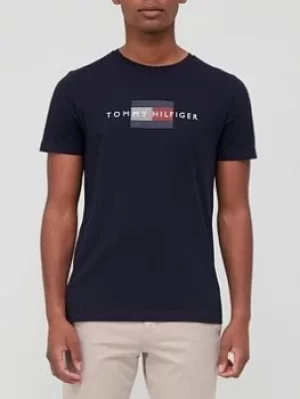 Image of Tommy Hilfiger Lines Hilfiger T-Shirt, Desert Sky, Size 2XL, Men