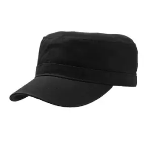 Image of Atlantis Chino Cotton Uniform Military Cap (Pack of 2) (One Size) (Black)