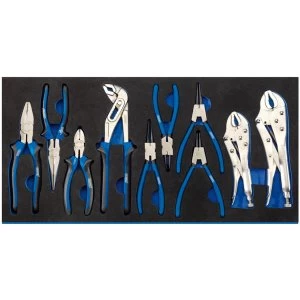 Image of Draper Plier Set In Full Drawer EVA Insert Tray (10 Piece)