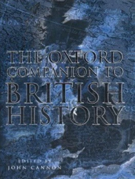 Image of The Oxford Companion to British History by John Cannon Hardback