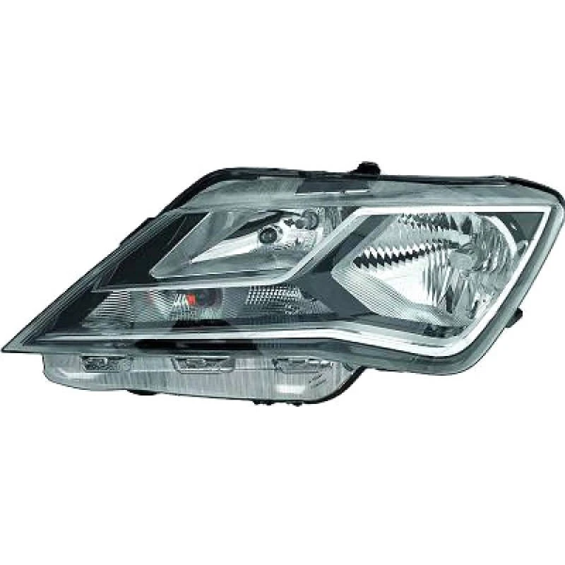 Image of DIEDERICHS 7433981 Headlights H7/H7, Left, with motor for headlamp levelling Headlight (259)