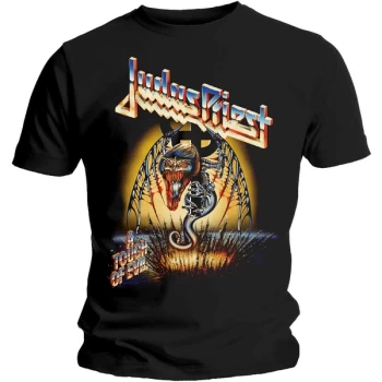 Image of Judas Priest - Touch of Evil Unisex Large T-Shirt - Black