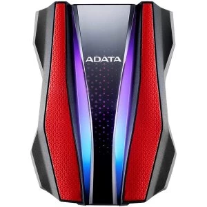 image of ADATA 2TB HD770G Black Red 2.5" External Hard Disk Drive