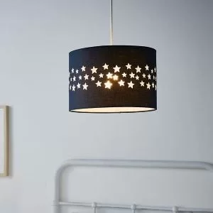 Image of Dawn Navy Star Lamp Shade (D)30Cm