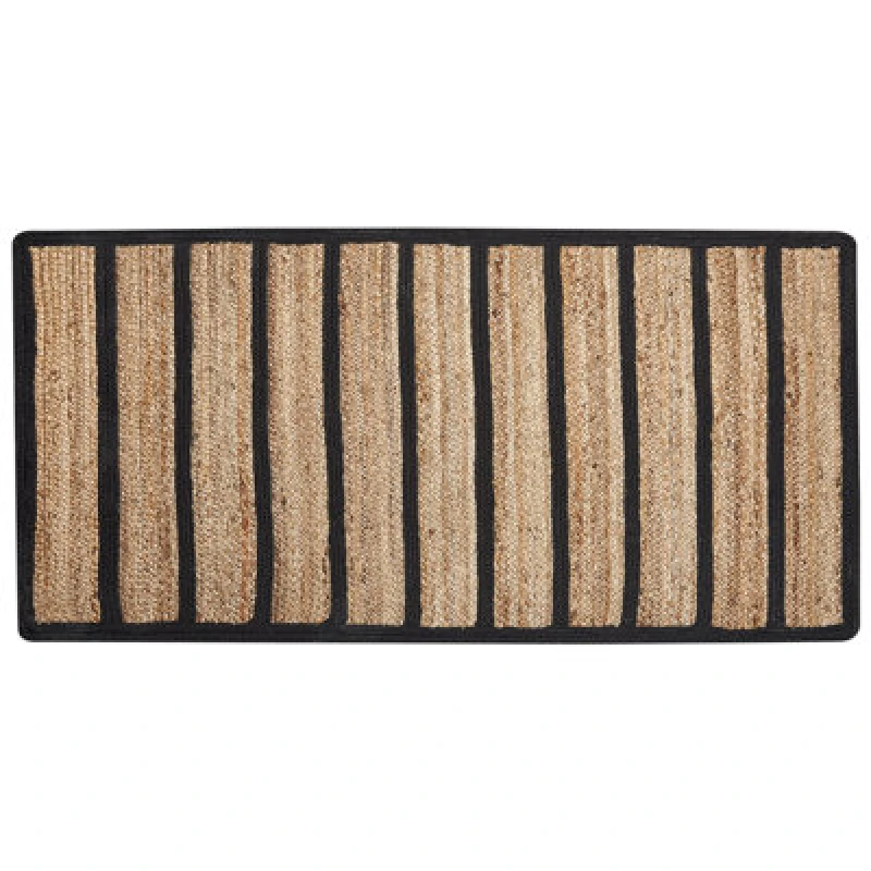 Image of Beliani Rug Karadona Beige 80 X 150 Cm Jute