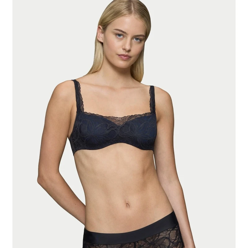 Image of Triumph Body Make-Up Illusion Lace Bra Black Polyamide 34C