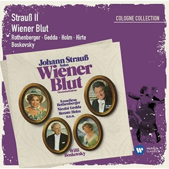 Image of Anneliese Rothenberger, Klaus Hirte, Nicolai Gedda, Philharmonia Hungarica, Willi Boskovsky - Strauss II: Wiener Blut CD