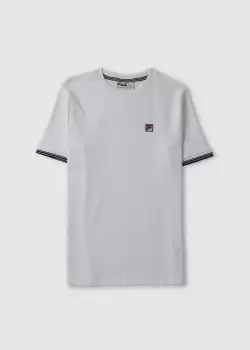 Fila Mens Caleb Crewneck T-Shirt In White