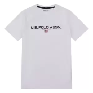 image of US Polo Assn Sport T-Shirt Junior Boys - White