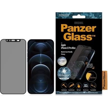 Image of PanzerGlass Apple iPhone 12 Pro Max Camslider Privacy - Black