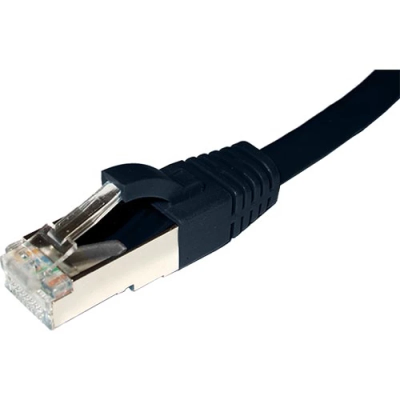 Image of Cablenet 1m Cat6a RJ45 Black S/FTP LSOH 26AWG Snagless Booted Patch Le