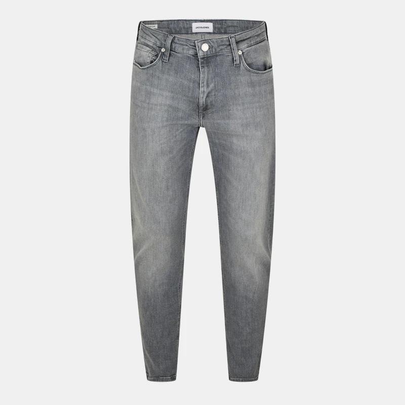 Image of Jack and Jones Mens Clark Evan Straight Leg Jeans Grey Denim male 28W R
