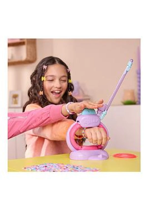 Image of Cool MAKER Stack'd Heishi Studio Bracelet Making Kit with Easy Beading Pen & over 1200 Beads for Bracelets Makes 15 Arts and Crafts Kids Toys for G
