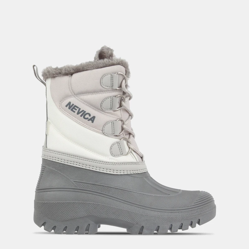 Image of Nevica Womens Lace Up EVA Insole Mid High Snow Boots Grey/White female 5 (38)