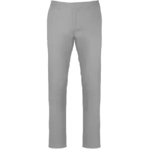 image of Kariban Mens Chino Trousers (XL) (Fine Grey)