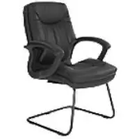 image of Nautilus Designs Cantilever Chair Dpa608Av/Lbk Non Height Adjustable Black