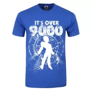 Image of Grindstore Mens Its Over 9000 T-Shirt (L) (Blue)
