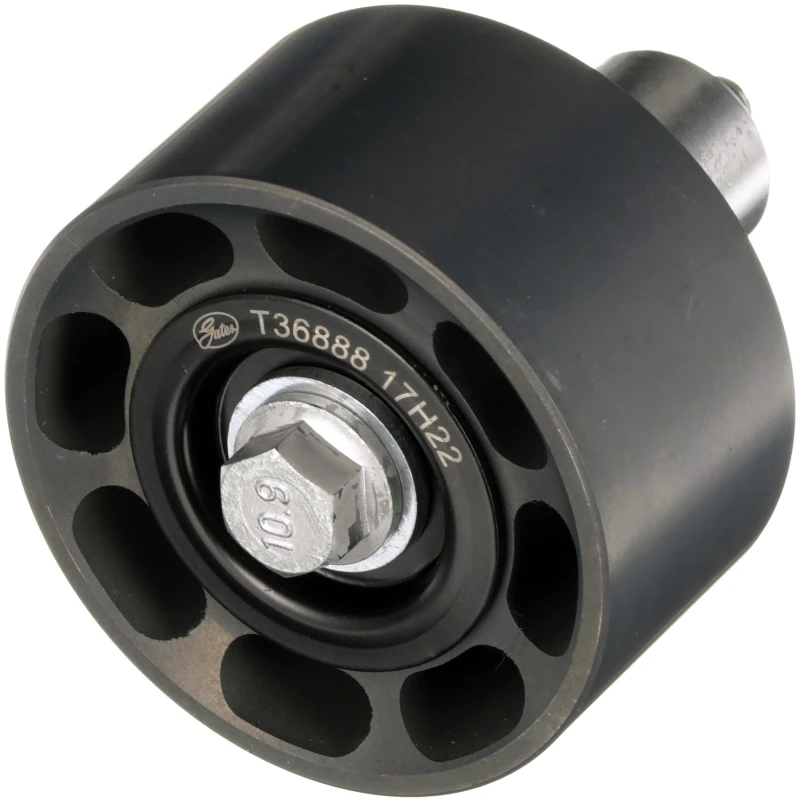 Image of GATES T36888 Idler Pulley FleetRunner Metal Deflection/Guide Pulley,v-ribbed belt (312)