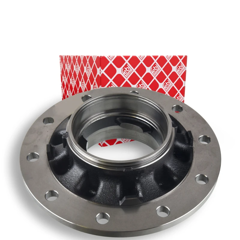 Image of FEBI BILSTEIN 174751 Wheel Hub Rear Axle, without wheel bearing Wheel Hub (653)
