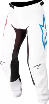Image of Alpinestars Racer Squad Motocross Pants, white-red, Size 30, white-red, Size 30