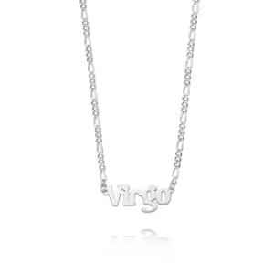Image of Daisy London Jewellery 925 Sterling Silver Virgo Zodiac Necklace Sterling Silver