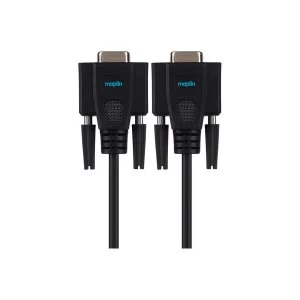 Image of Maplin Premium Serial RS232 Null Modem 9 Pin Female to 9 Pin Female Cable 3m
