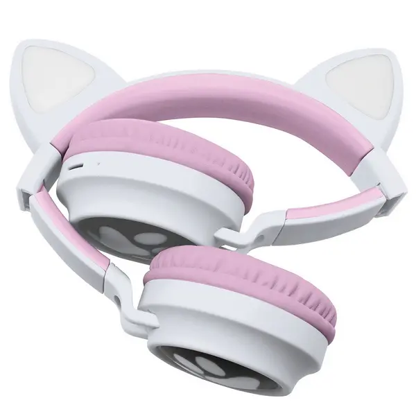 image of Lexibook Cat Ear And Lightings Bluetooth Headphones