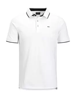 image of JACK & JONES Classic Plus Size Polo Men White