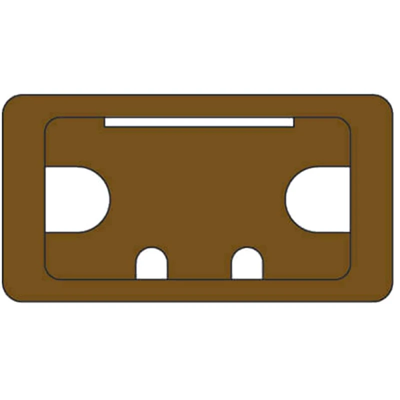 Image of Trend Desk Work Top Cable Tidy Inserts CTI/105/PK2 Colour: Brown