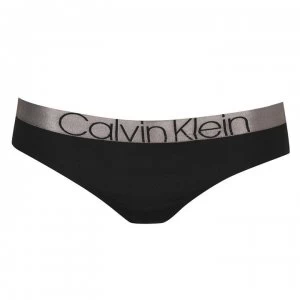Image of Calvin Klein Icon Cotton Thong - BLACKUB1