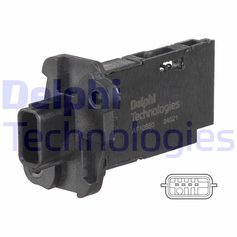 Image of DELPHI Mass air flow sensor DELPHI AF10660-12B1