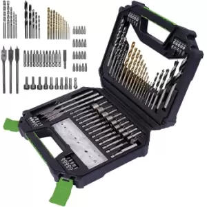 image of Mylek 128 Piece Drill Bit And Screwdriver Accessory Set With Storage Case