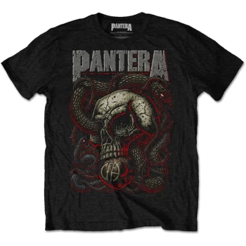Image of Pantera - Serpent Skull Unisex Large T-Shirt - Black