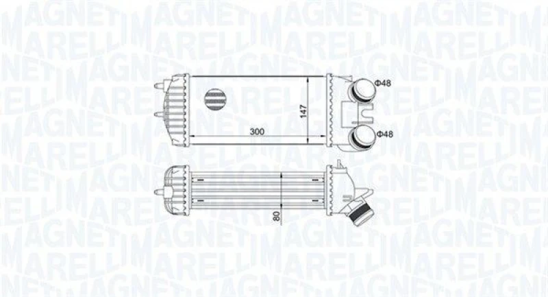 Image of MAGNETI MARELLI Intercooler MAGNETI MARELLI 351319205110